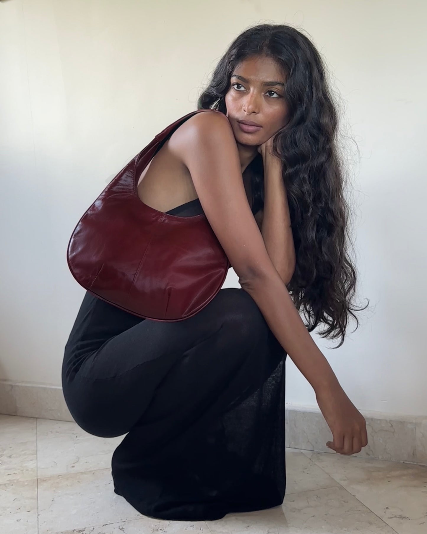 MAROON BINX BAG