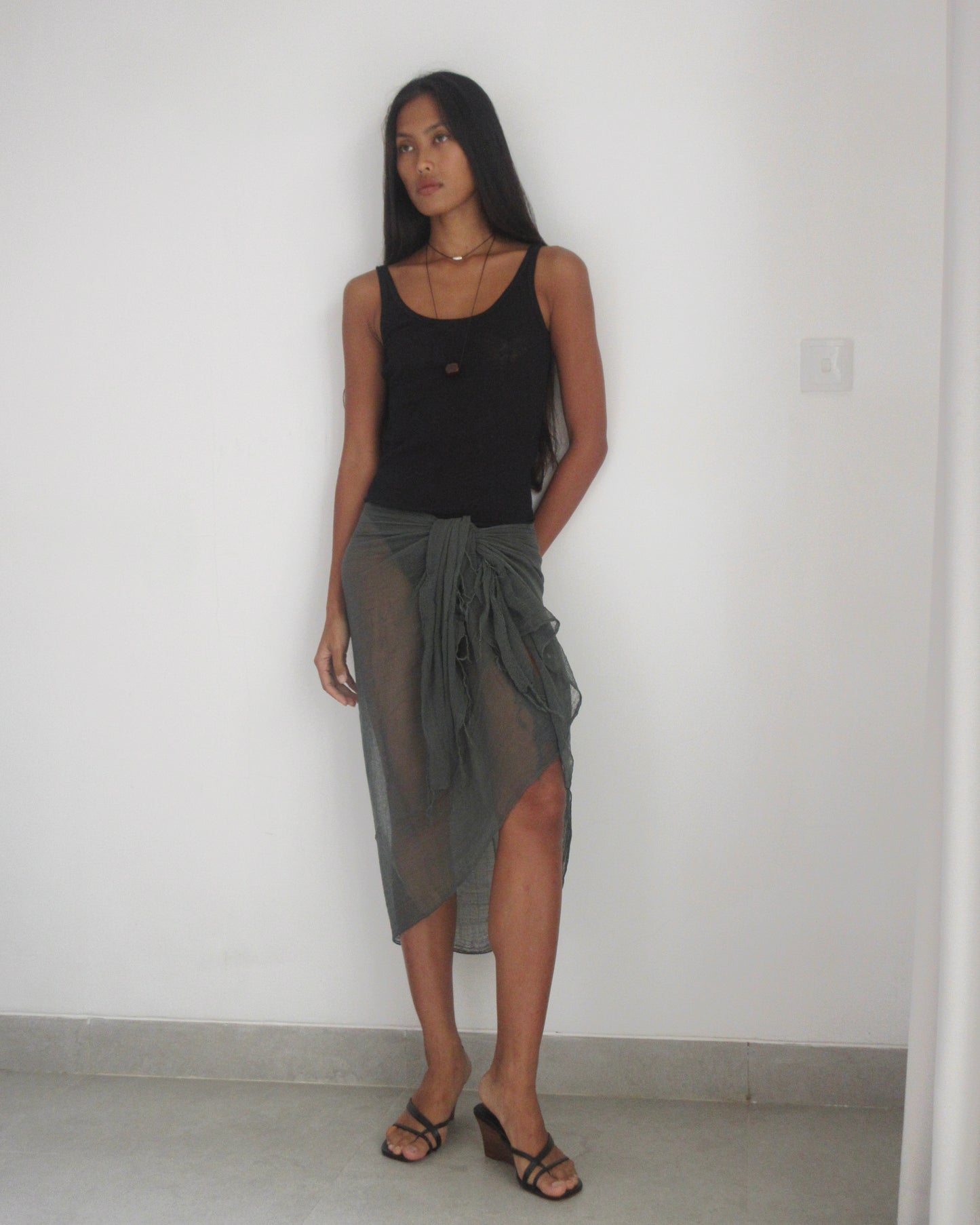 CHARCOAL SARONG