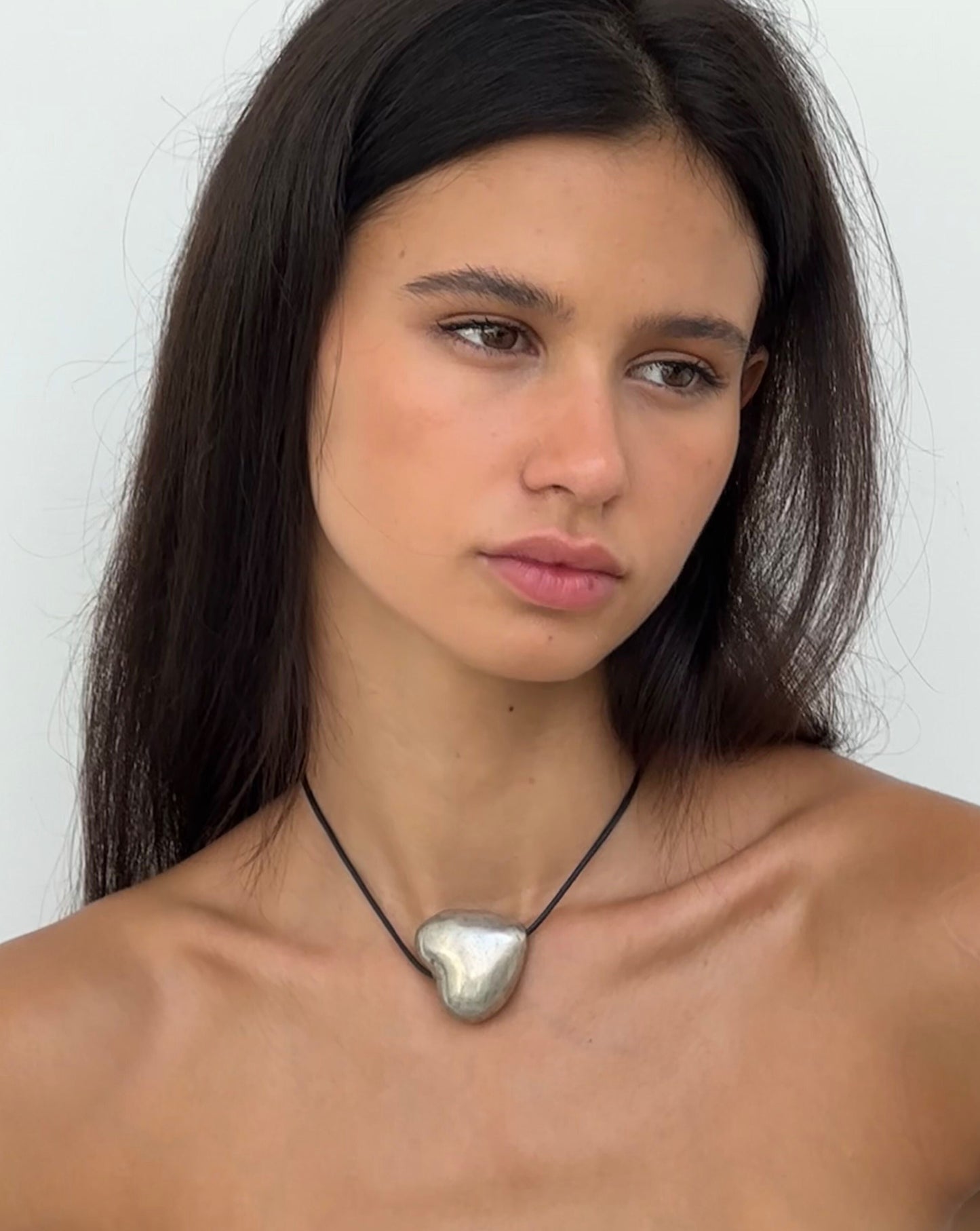 BRASS HEART NECKLACE