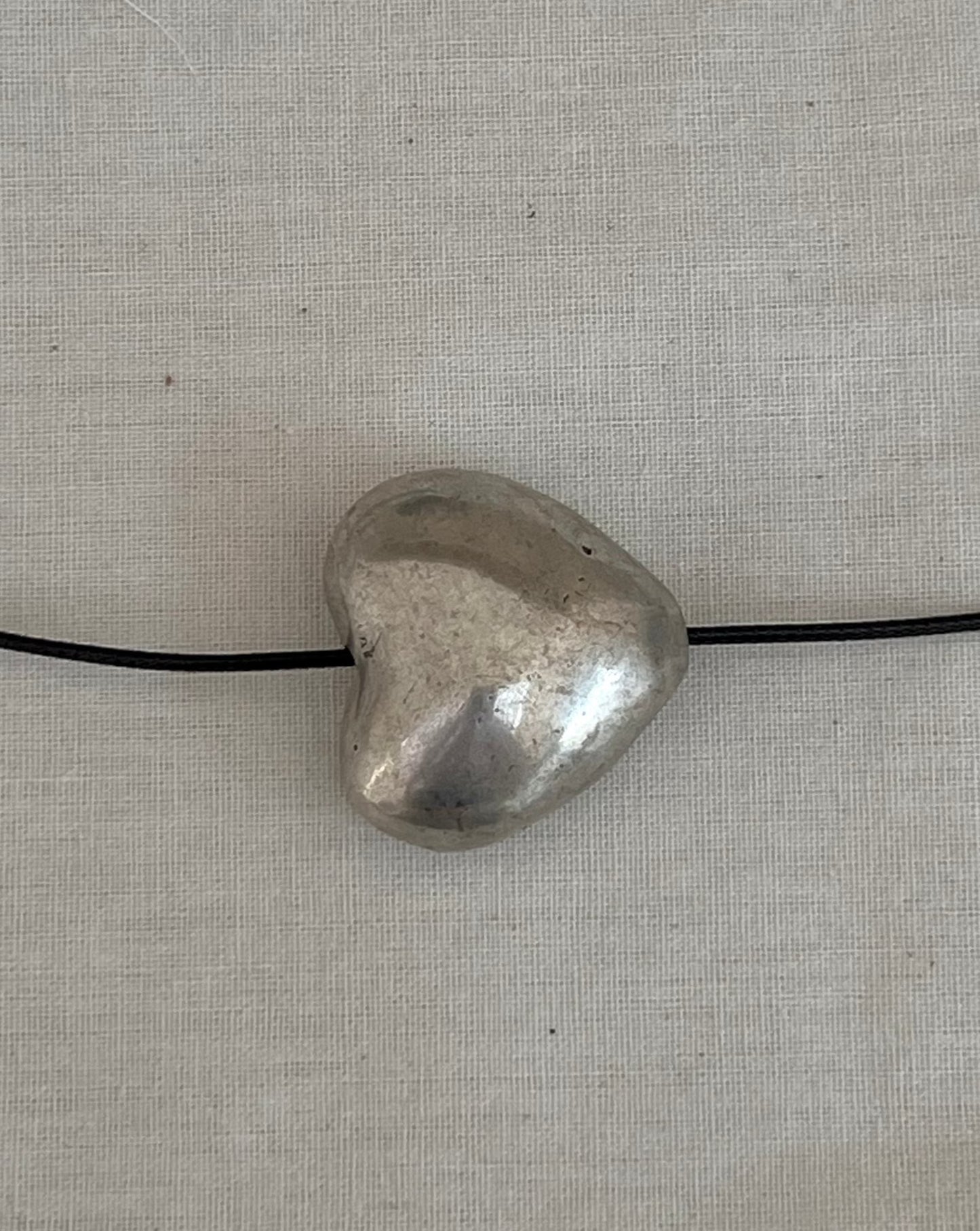 BRASS HEART NECKLACE