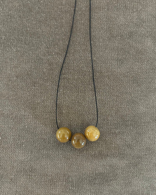 AMBER CHRYSANTHEMUM TRIPLE SPHERE 01